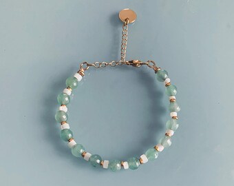 24K Gold Plated rubis Curb Bracelet, Gold Bracelet, Gift Idea, emerald Bracelet, Gift Jewelry, Gold Woman Jewelry
