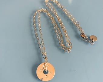 Pewter star necklace, necklace, constellation star jewelry, gift idea for women
