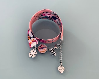 Liberty floral bracelet, Floral Diffuser, Flower Diffuser Bracelet, liberty fabric, perfume diffuser, Essential oils Bracelet, gift