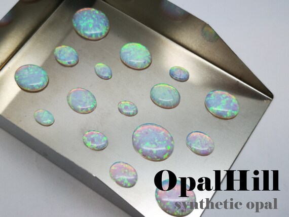 WHOLESALE WHITE LAB CREATED SYNTHETIC  OPAL DROP SHAPE HALF DRILLED WP0271E 