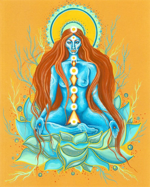 Tara Goddess Nude Meditation Art Prints. Mother. Female - Etsy