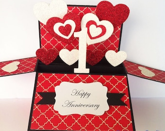 First Anniversary Card, 1st Anniversary Card, 1 Year Anniversary gift, First Anniversary For Her, paper Anniversary card, Year Personalise