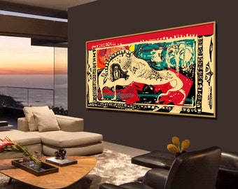 Toile Image XXL Abstrait Adler Nature peintures murales Art pression Canvas Eagle XXL