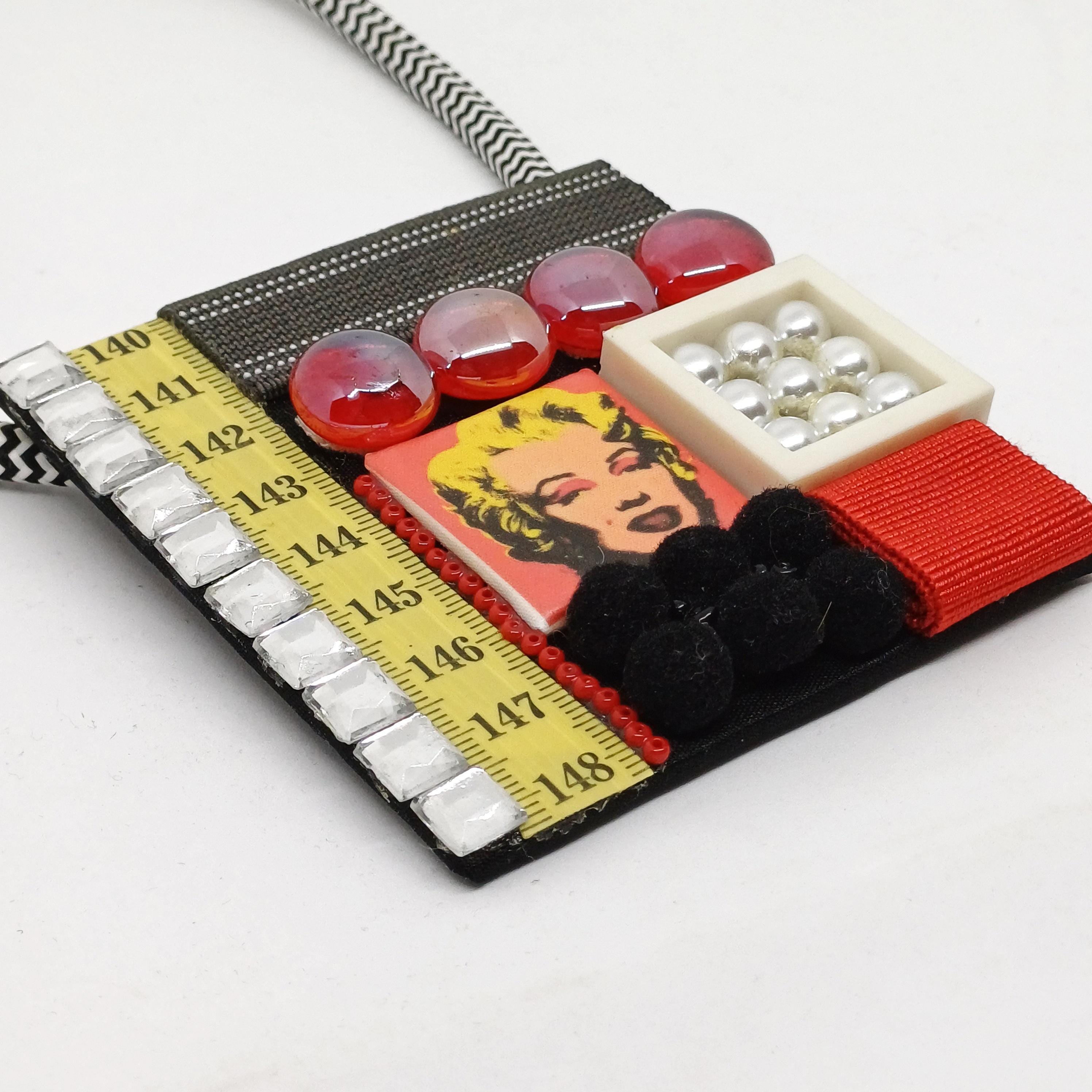 Médaillon Collier Vintage Marilyn Monroe - Alliage Et Verre - Neuf Sans Emballage