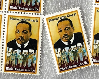 CIVIL RIGHTS POSTAGE STAMPS 2 U.S MINT CONDITION MARTIN LUTHER KING JR