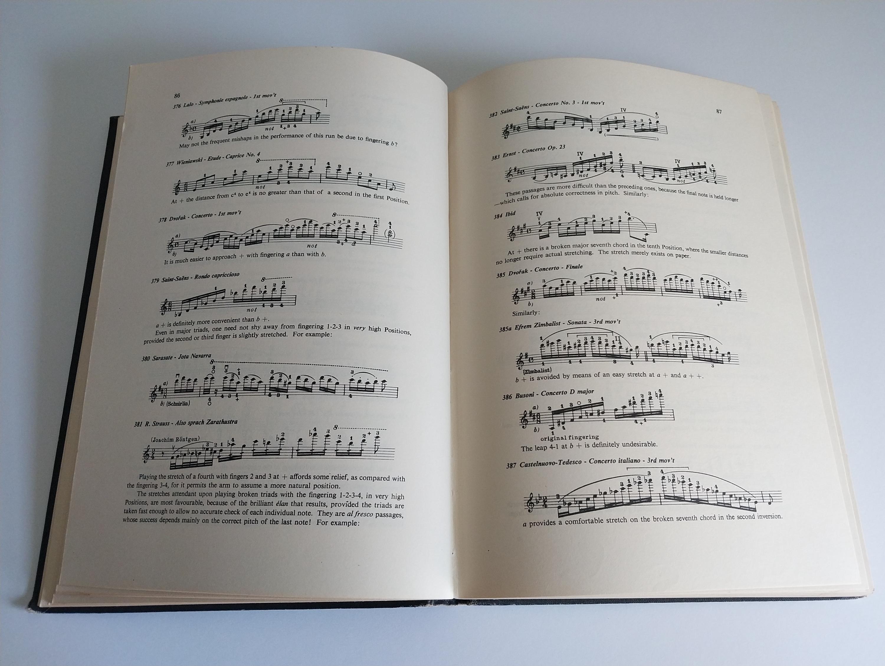 Violin Fingering Book by Carl Flesch, It