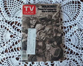 April 15, 1978 TV Guide, Holocaust on Cover, Lev Haas, Vermont Edition - 19392b