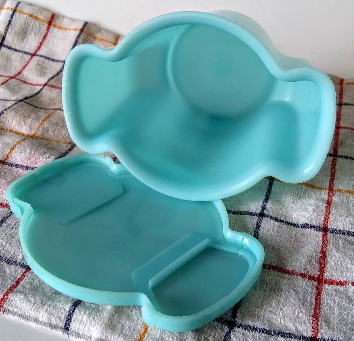Vintage Aqua Blue Tupperware Sugar Bowl Storage Use Spoon or Etsy