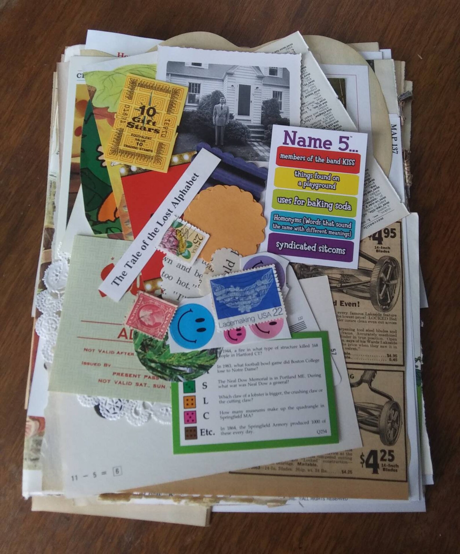 50 Pieces of Vintage Paper Ephemera Pack Postcards Envelopes Etsy