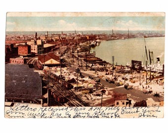 Vintage 1907 Shipyard Postcard, Toomsboro, Georgia to Sandersville, GA, Lucile Mills - 20362
