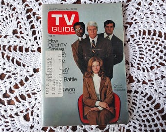Vintage January 22, 1972 TV Guide, Mission Impossible on Cover, Lynda Day George - 19274c