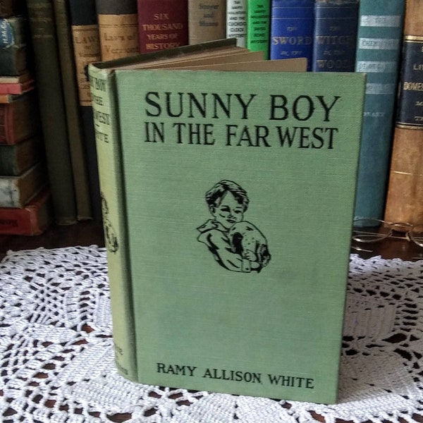 Sunny Boy in the Far West by Ramy Allison White, 1924 Book Illustrated by Howard L. Hastings, Vintage Fiction Story - 15545g