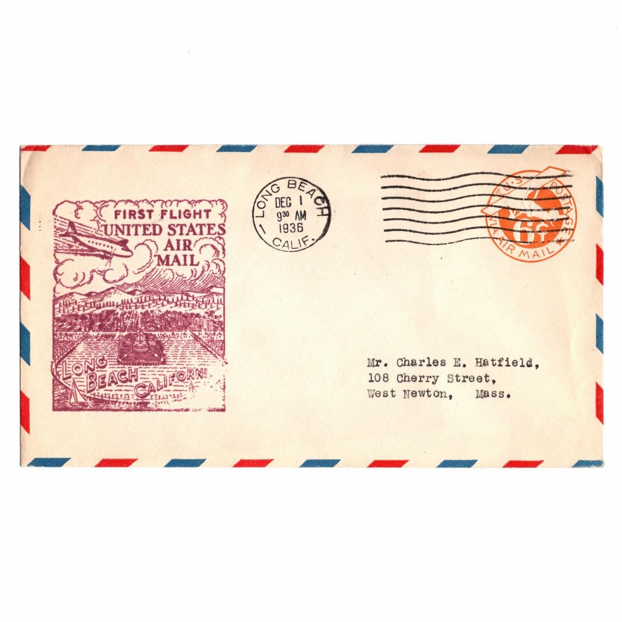 6 Cents Air Mail Stamp - Etsy
