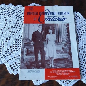 October 6, 1951 Ontario Canada Royal Visit Schedule for Princess Elizabeth and Duke of Edinburgh, Thanksgiving - 16399i