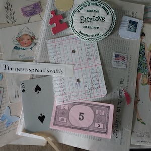 50 Pieces of Vintage Paper Ephemera Pack, Postcards, Envelopes Stamps ...