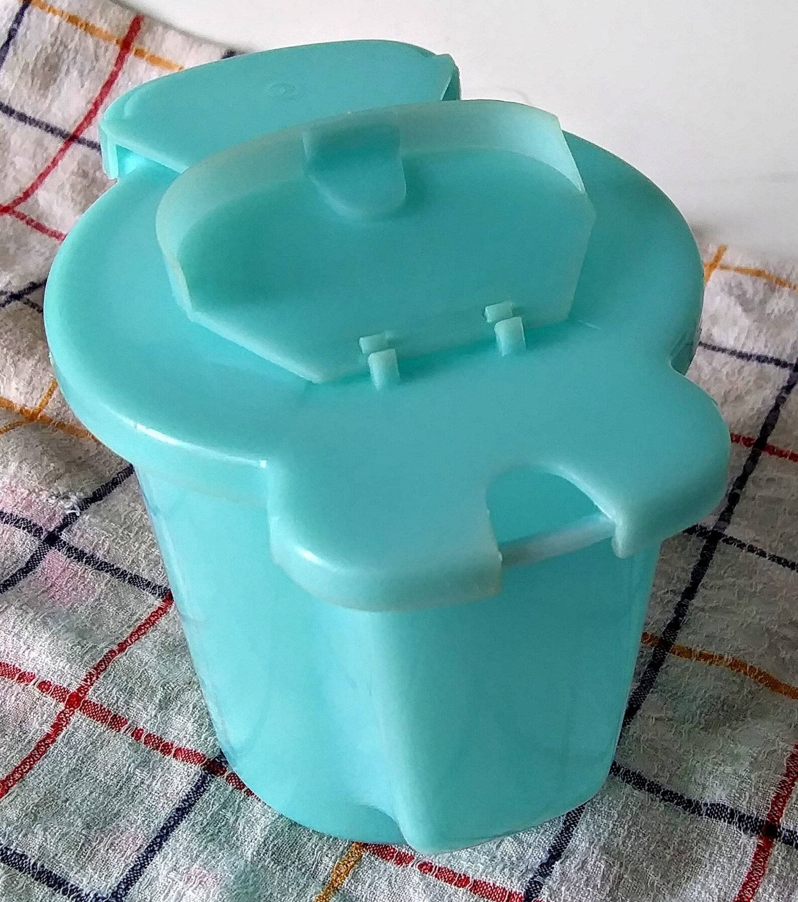 Vintage Aqua Blue Tupperware Sugar Bowl Storage Use Spoon or Etsy