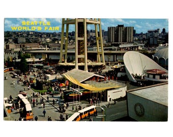 Vintage Seattle, Washington Postcard, 1962 World's Fair, Used on June 15 - 20512