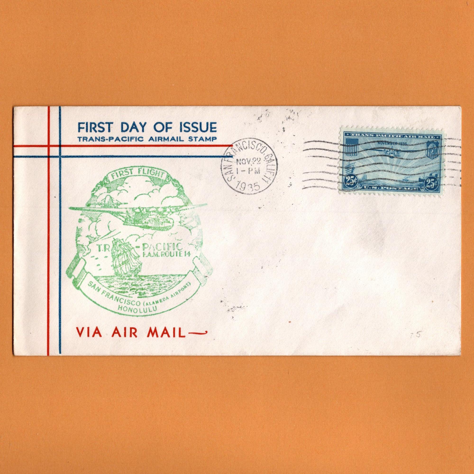 トランスパシフィックエアメール切手 1935年 USAirmail 44 トランスパシフィックエアメール切手 1935年 USAirmail 44