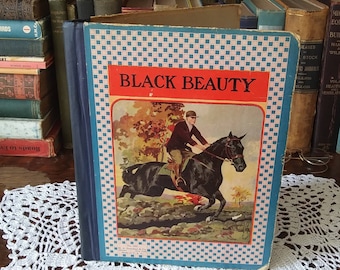 Early 1900's Black Beauty Book Made in USA by M. A. Donohue #180, Young Folks Edition, Anna Sewall, Illustrated - 15520m