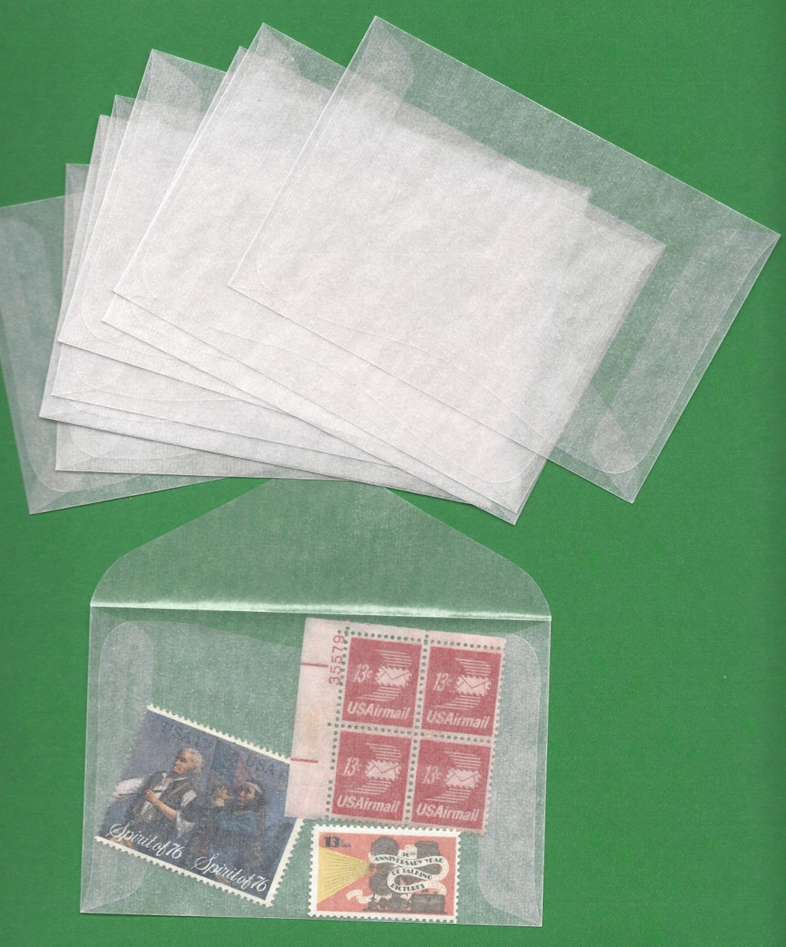 10 New 4 Glassine Envelopes Acid Free Archival Safe Craft Etsy