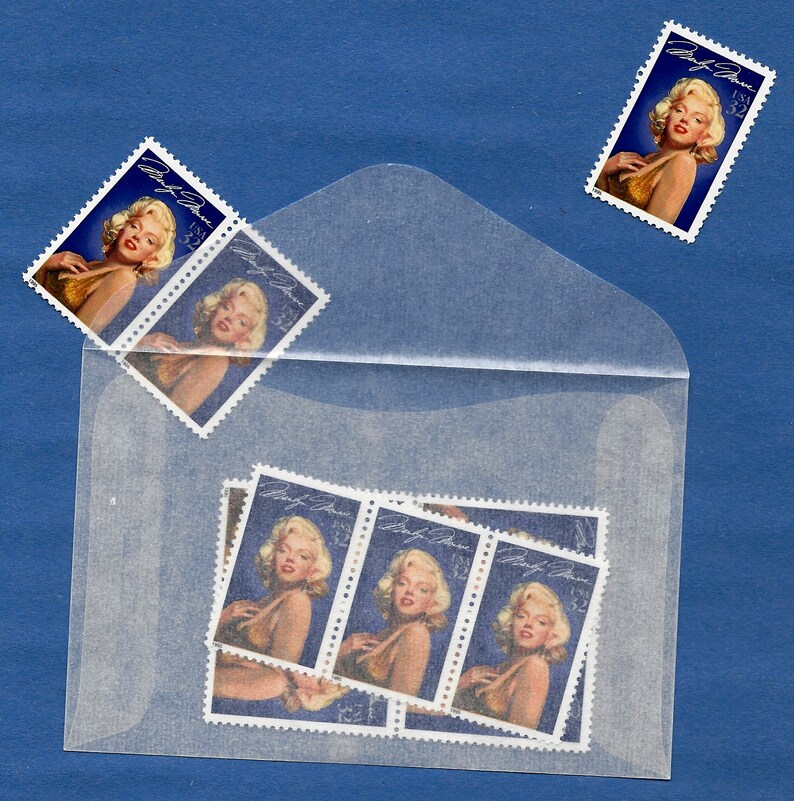 10 Vintage Unused Marilyn Monroe US Postage Stamps 32 Cents Etsy
