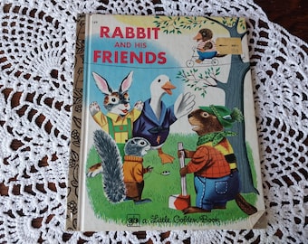 1977 Little Golden Book, Rabbit and His Friends by Richard Scarry, #169 - 19334b