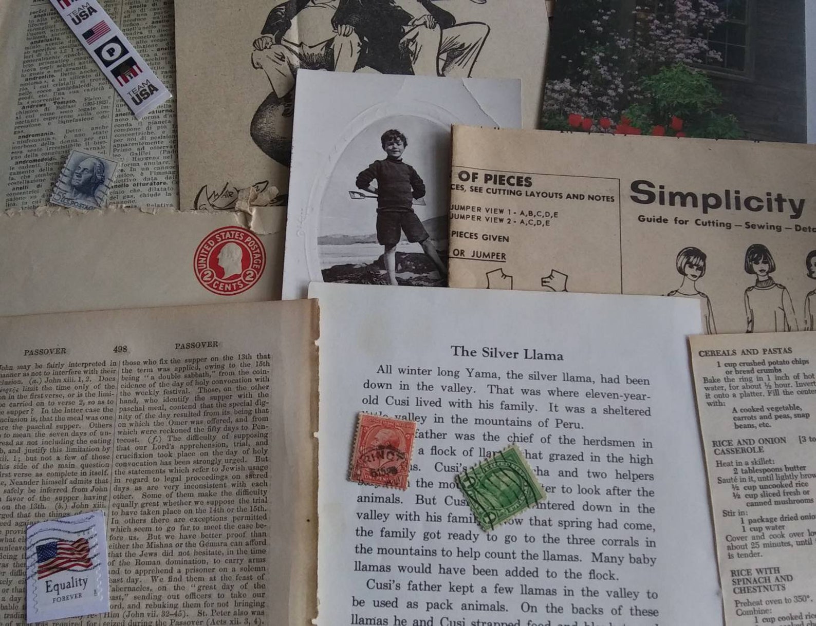 50 Pieces of Vintage Paper Ephemera Pack Postcards Envelopes Etsy