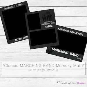 Klassische MARCHING BAND Sport Memory Mate Template Trio Set
