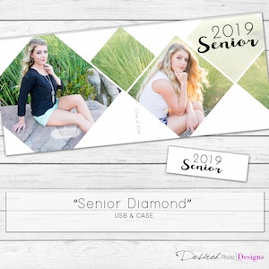 USB Case "2019 Senior Diamond" WHCC Template