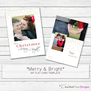 15x18cm Merry & Bright Stars Flache Karten Vorlage