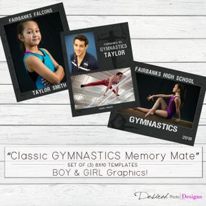 Klassisk GYMNASTIK Sport Memory Mate Mall Trio Set (POJKE & FLICKA!)
