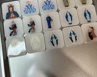 Patron Saint Magnets Catholic Magnets Christian Magnets Catholic Teacher Gift Catholic Gift Confirmation Gift First Communion Gift