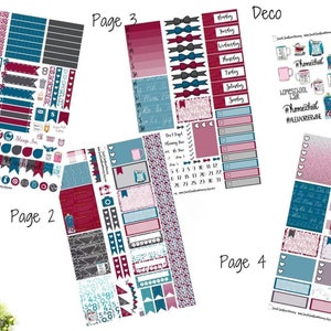 Hashtag Homeschool the Kids Weekly Sticker Kit La Carte Stickers Mini Sticker Kit Scrapbook Stickers