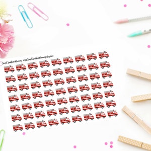 Firefighter Shift Stickers Fire Truck Stickers Fireman Work Stickers First Responder Planner Stickers On Call Stickers Career Job Stickers