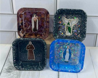 Catholic Mini Resin Bowl | Faith Trinket Dish | Small Keepsake Gift