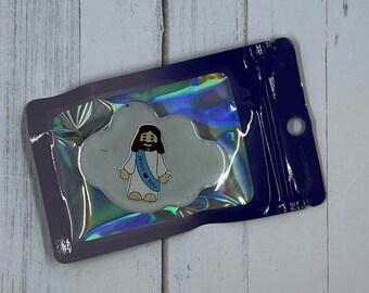 Tiny Jesus Michael the Archangel Faith & Fun Badge Reels or Phone Mount — Catholic  Christian Phone and Work Accessories | Ready to Ship