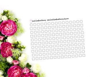 Small Check Box Stickers Text Stickers Script Stickers Neutral Stickers Planner Stickers Scrapbook Stickers