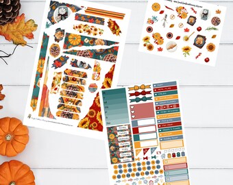 Thanksgiving Simple Weekly Sticker Kit A La Carte Stickers Mini Sticker Kit Scrapbook Stickers