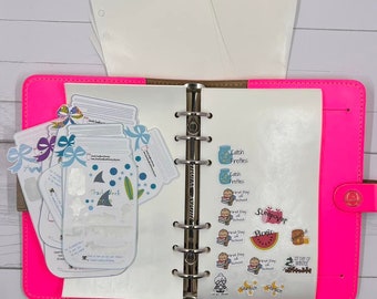 Personal Planner Sized Reusable Sticker Pages Leftover Stickers Personal Inserts Personal Planner Inserts Scrapbook Stickers