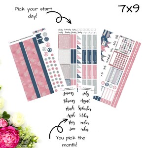 I Smell Snow Choose Your Month Sticker Kit Monthly Kit for 7x9 Planner Monthly Sticker Kit Stickers For Vertical Planner Horizontal Planner