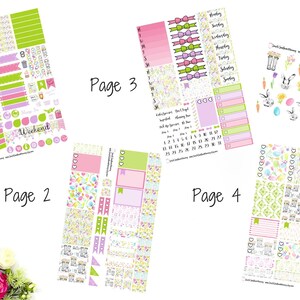 Easter Blooms Weekly Sticker Kit A La Carte Stickers Mini Sticker Kit Scrapbook Stickers Mothers Day Sticker Kit