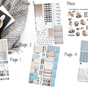 Hygge Weekly Sticker Kit A La Carte Stickers Mini Sticker Kit Scrapbook Stickers