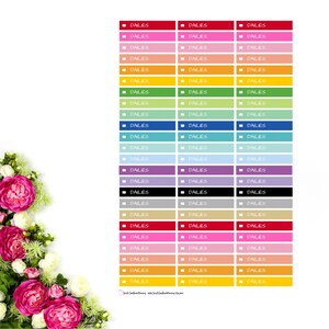 May include: A chart with 21 rows of color swatches. Each row has three swatches, one in each of the following colors: red, pink, orange, yellow, green, light green, blue, light blue, sky blue, purple, black, gray, gold, brown, red, pink, orange, yellow, green, light green, yellow.