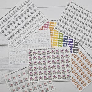 Teeny Tiny Prescription Bottle Stickers Cleaning Stickers Chore Stickers Clean Mama Fly Lady Zone Cleaning Responsible Adulting Mom Life image 2