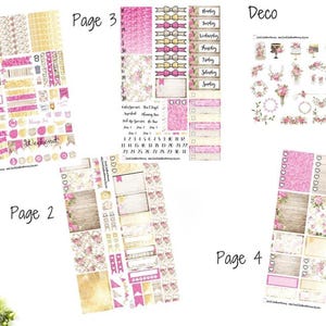 Floral Birthday Weekly Sticker Kit A La Carte Mini Kit Planner Stickers Scrapbook Stickers Rustic Wood Glitter Anniversary Party