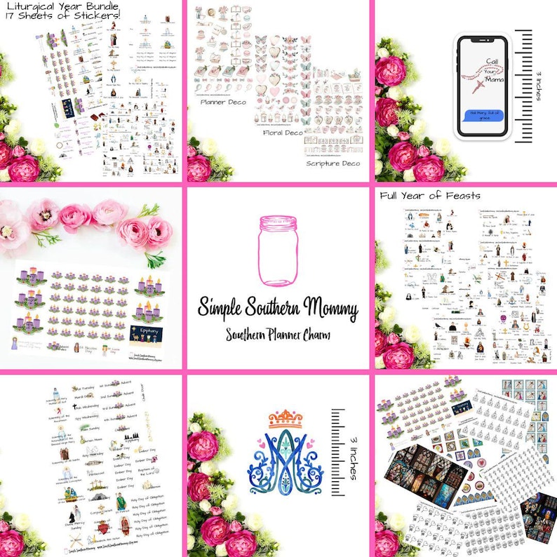 Catholic Text Stickers Mass Sticker Altar Serving Adoration Holy Days ...