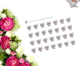 Grilling Stickers BBQ Stickers Barbeque Stickers Grill Night Stickers Family BBQ Stickers Dinner Stickers Meal Plan Stickers Summer Stickers