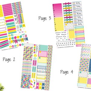 Brighter Days Weekly Sticker KitA La Carte Stickers Mini Sticker Kit Scrapbook Stickers