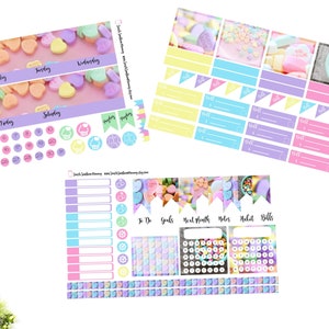 Candy Hearts Choose Your Month Sticker Kit Monthly Kit for 7x9 Planner Monthly Sticker Kit Stickers For Vertical Planner Horizontal Planner