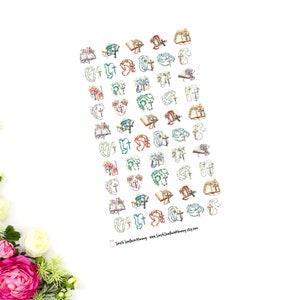 Watercolor Rosary Stickers Catholic Stickers Catholic Journal Stickers Christian Stickers Christian Journaling Catholic Planner Stickers